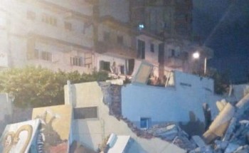 بالصور انهيار سقف صالة مصرعة مغطاة بمركز شباب النصر فى الإسكندرية