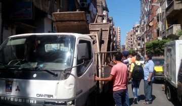 حملات إزالة اشغالات وتعديات بنطاق حي شرق في الإسكندرية