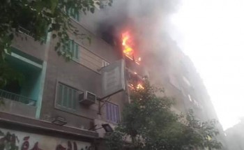 حريق هائل بشقة سكنية بالشرقيه يسفر عن وفاة طفل والتهام الشقة بالكامل