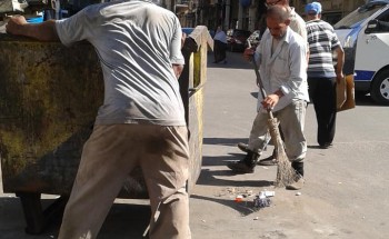 تحرير محاضر بيئة للمخالفات ونفايات طبية بصندوق القمامة أمام مستشفى الحميات ببورسعيد