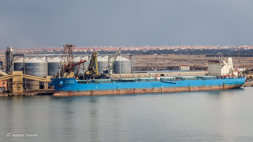 ميناء دمياط يستقبل 5 سفن و يصدر 570 طن خشب و 13000 طن قمح