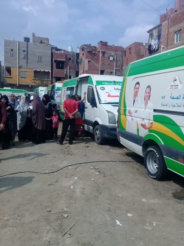 بالصور ختام القافلة الطبية الشاملة في يومها الثاني بقرية كرم ورزوق بدمياط