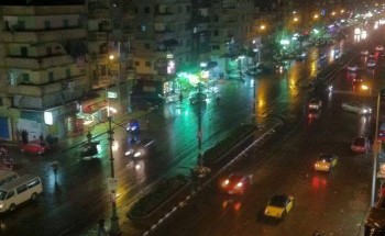 هطول أمطار على الإسكندرية وانخفاض درجات الحرارة فى عدة مناطق