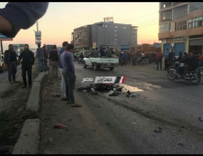 مصرع شخصين فى حادث إنقلاب سيارة بمنطقة النوبارية