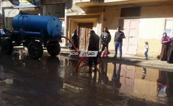 متابعة كسح مياه الأمطار وصيانه صفايات المطر بجميع مدن وقرى محافظة كفر الشيخ