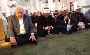 بالصور افتتاح مسجد العمال بمدينة راس البر و رئيس القطاع الديني يلقي الخطبة