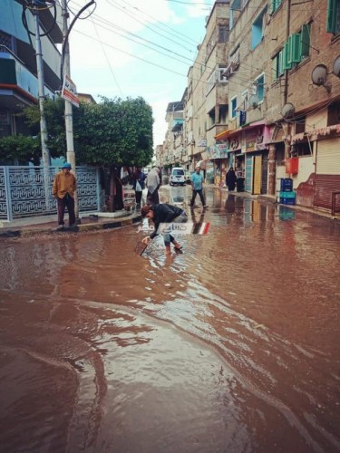 سحب مياه الأمطار بمركز ومدينة كفر البطيخ