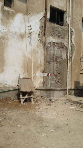 بالصور تهالك جدران مستشفى فارسكور المركزي بدمياط تثير غضب الاهالي