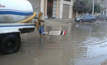 مياه الشرب بدمياط: تجهيز سيارات شفط مياه الأمطار استعدادا للتقلبات الجوية