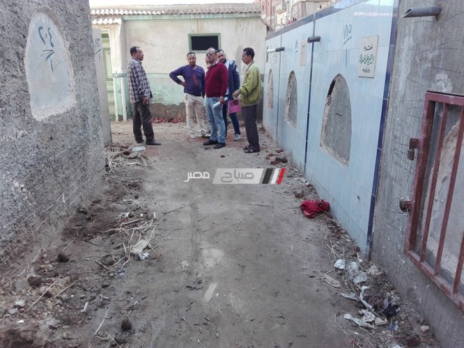 محلية فارسكور بدمياط تعلن بدء اعمال رصف شوارع المقابر بالبلاطات الخرسانية