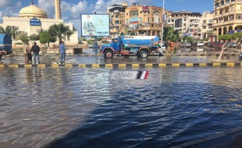 أمطار غزيرة تجتاح محافظة دمياط الأن والأجهزة التنفيذية تعلن الطوارئ