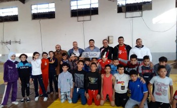 انتظام المشروع القومي للناشئين لرياضة المصارعة بمركز شباب مدينة فارسكور بدمياط
