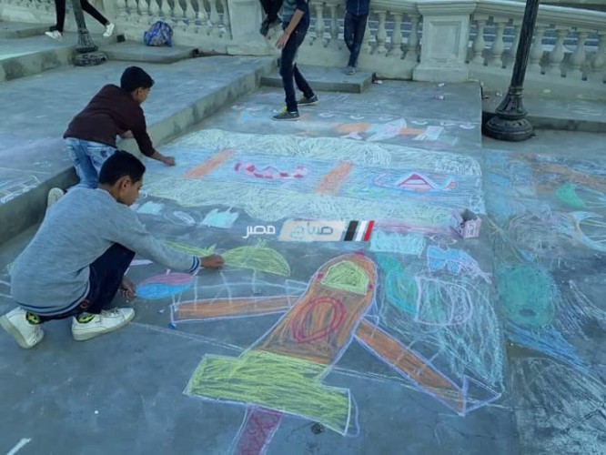 غدا السبت انطلاق مشروع الرسم على الاسفلت بمدينة رأس البر