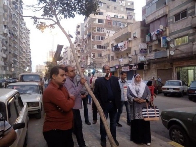 بالصور حملات إزالة إشغالات مكثفة بحى المنتزه أول بالإسكندرية