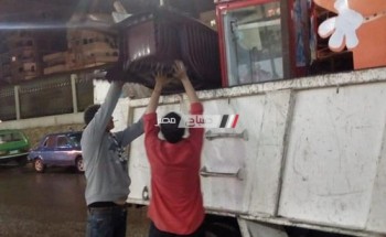 بالصور حملات إزالة تعديات وإشغالات فى حي المنتزه بالإسكندرية