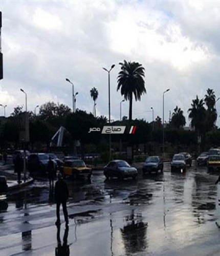 هطول أمطار غزيرة وانخفاض درجات الحرارة بالإسكندرية
