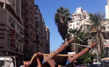 بالصور حملات إزالة إشغالات وتعديات بحى شرق فى الإسكندرية