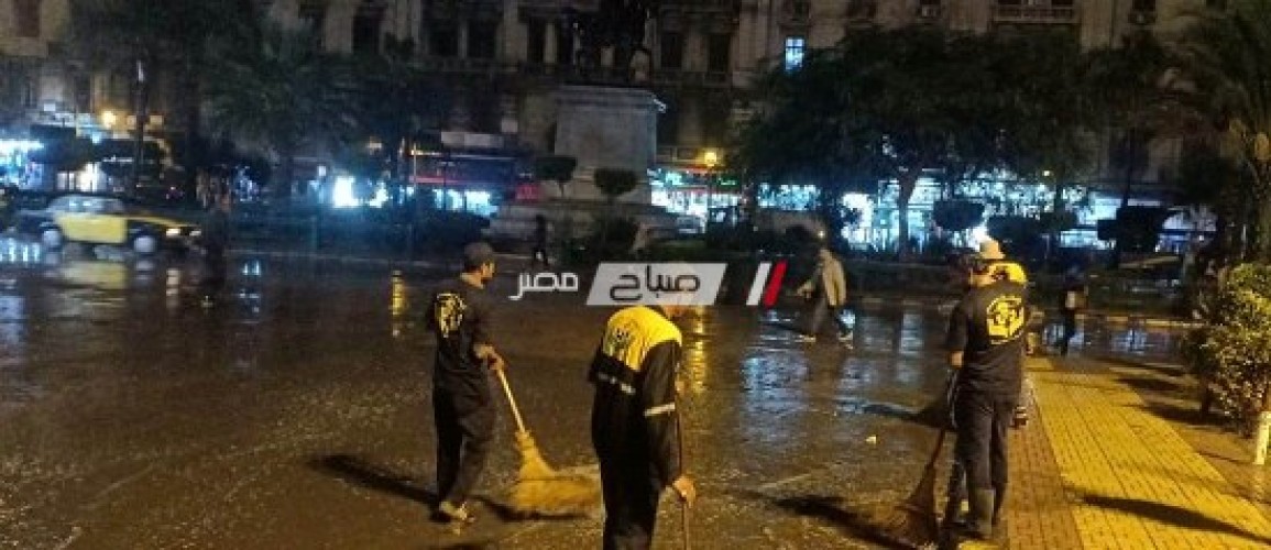 بالصور.. أحياء الإسكندرية تواصل أعمال شفط تجمعات مياه الأمطار