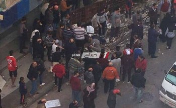 مصرع مواطن وإصابة آخر إثر سقوط لافتة إعلانية بمنطقة لوران بالإسكندرية