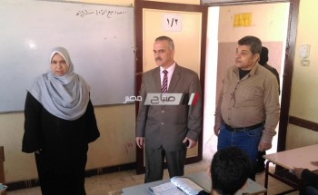 مدير ادارة دمياط الجديدة يتفقد سير العملية التعليمية بمدرسة خالد بن الوليد