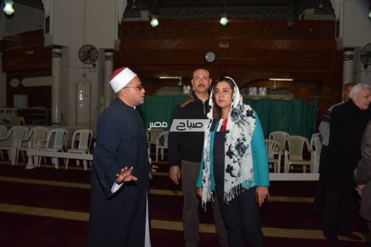 محافظ دمياط تتفقد اعمال التطوير من داخل مسجد الرحمة براس البر … صور
