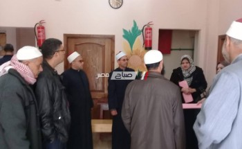 وكيل الأوقاف دمياط يتفقد مسجد الفتح بالرحامنه تمهيدا لتنفيذ حكم المحكمه بإسترداده