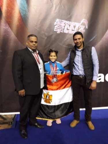 ابنة دمياط “ميرنا الطنطاوى” تحصد 3 ميداليات بالبطولة العربية لرفع الأثقال تحت 17 سنة
