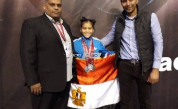 ابنة دمياط “ميرنا الطنطاوى” تحصد 3 ميداليات بالبطولة العربية لرفع الأثقال تحت 17 سنة