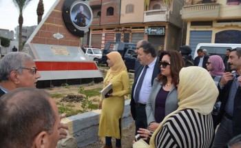 محافظ دمياط توجه برفع المظهر الحضارى و النصب التذكاري للشهداء بمدخل قرية كفر المياسرة