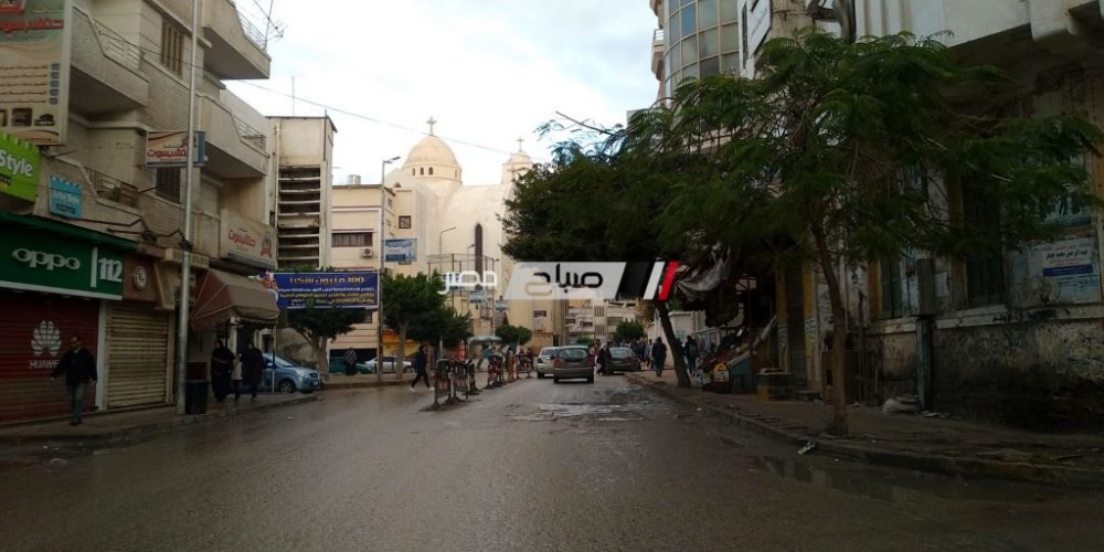 موجة من الطقس السيئ و الامطار تضرب مدن و قرى محافظة دمياط
