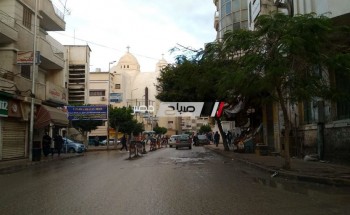 موجة من الطقس السيئ و الامطار تضرب مدن و قرى محافظة دمياط