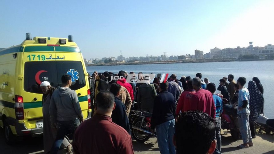 بالصور انتشال جثة شاب غرق في مياه نهر النيل بدمياط