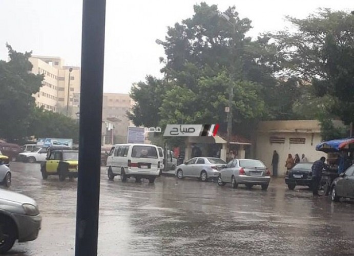 تساقط أمطار خفيفة على مناطق غرب الإسكندرية اليوم