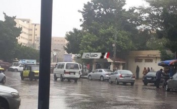 تساقط أمطار خفيفة على مناطق غرب الإسكندرية اليوم