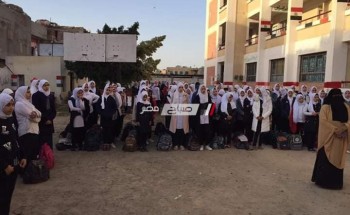 مدرسة معاذ القصبي بالركابيه تنظم يوم بيئي وسط حماس الطلاب