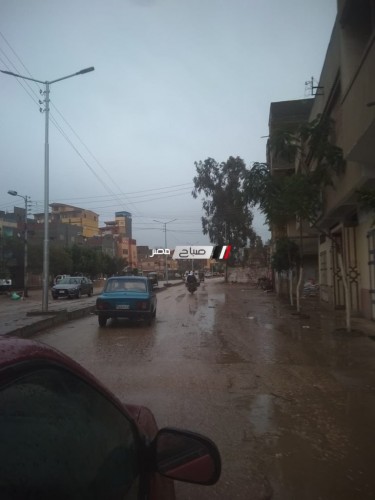 بالصور رياح شديدة و سقوط امطار غزيرة على دمياط