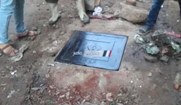 حفاظا على المواطنين .. تبديل بعض أغطية الصرف الصحي في قرية الضهره بدمياط