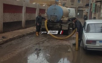 تطهير صفايات مياة الأمطار في محافظة البحيرة استعدادا لموسم الشتاء