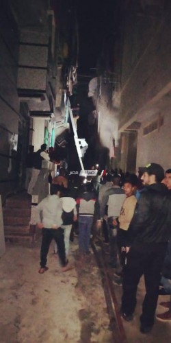اخماد حريق شب في منزل بدمياط و اصابة 4 مواطنين (صورة)