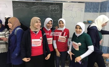 طالبات مدرسة دمياط الثانوية الصناعية تستعد لمسابقة تنميه المهارات المقاومة ببورسعيد