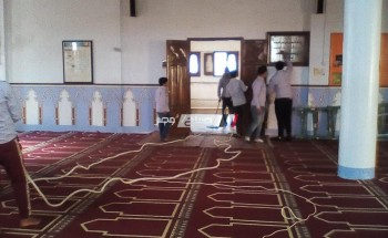 طلائع دمياط يشاركون في تنظيف المسجد الكبير بالعباسية