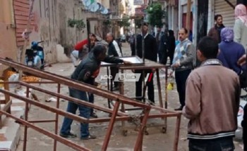 حملات إزالة إشغالات مكثفة بحي شرق فى الإسكندرية