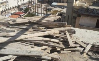 إيقاف أعمال بناء مخالف بحى وسط بالإسكندرية