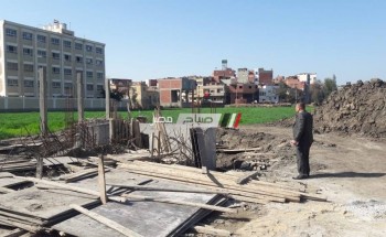 استكمال اعمال إنشاء محطة الصرف الصحي بقرية كفر تقي بدمياط