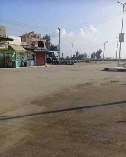 فتح طريق تفتيش كفر سعد وازالة الحواجز الخرسانية أمام مركز الشرطة بدمياط (صور)