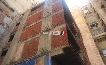 بالصور إيقاف أعمال بناء مخالف بحى شرق فى الإسكندرية