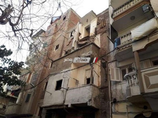 انهيار أجزاء من عقار بمنطقة الحضرة بمحافظة الإسكندرية