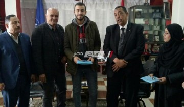 تكريم الفائزين بالمركز الثاني علي مستوي محافظة دمياط في مسابقة الدوري الثقافي