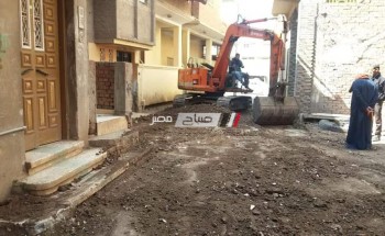 تنفيذ الخطة الإستثمارية 2018 – 2019 بكافة المشروعات القومية للرصف بميت ابو غالب