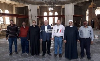 بالصور وكيل الأوقاف بدمياط يتفقد مسجد عمرو بن العاص والرحمه لمتابعة اعمال الصيانة